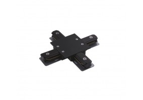 Įleidžiamo bėgelio jungtis PROFILE RECESSED X-CONNECTOR BLACK